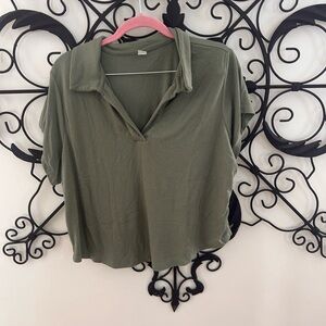 Green Collared TShirt